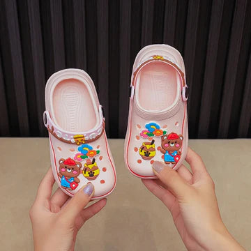 Kids Crock Honey Bear Pink