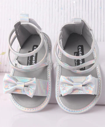 Baby Sandal Shiny Silver
