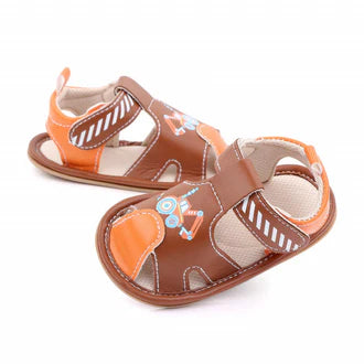 Baby Sandal Brown Excavator